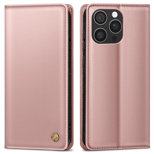 AIMOYU Premium Lederhülle für iPhone 16 Pro - Schutzhülle Tasche mit Kartenfach, Standfunktion und Klappbar - Rosa AIMOYU Premium Lederhülle für iPhone 16 Pro - Schutzhülle Tasche mit Kartenfach, Standfunktion und Klappbar - Rosa von AIMOYU