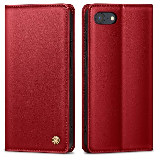 AIMOYU Handyhülle für iPhone SE Hülle,Premium Lederhülle Schutzhülle Tasche für iPhone 7 Hülle Wallet Kartenfach Standfunktion Klappbar Flip Case für iPhone 8 Hülle,Rot AIMOYU Handyhülle für iPhone SE Hülle,Premium Lederhülle Schutzhülle Tasche für iPhone 7 Hülle Wallet Kartenfach Standfunktion Klappbar Flip Case für iPhone 8 Hülle,Rot von AIMOYU