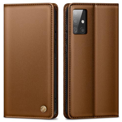 Handyhülle für Samsung Galaxy A51 Hülle, Premium Lederhülle Schutzhülle Tasche für Samsung A51 Hülle Wallet Kartenfach Standfunktion Klappbar Flip Case für Galaxy A51 Hülle, Braun Handyhülle für Samsung Galaxy A51 Hülle, Premium Lederhülle Schutzhülle Tasche für Samsung A51 Hülle Wallet Kartenfach Standfunktion Klappbar Flip Case für Galaxy A51 Hülle, Braun von AIMOYU