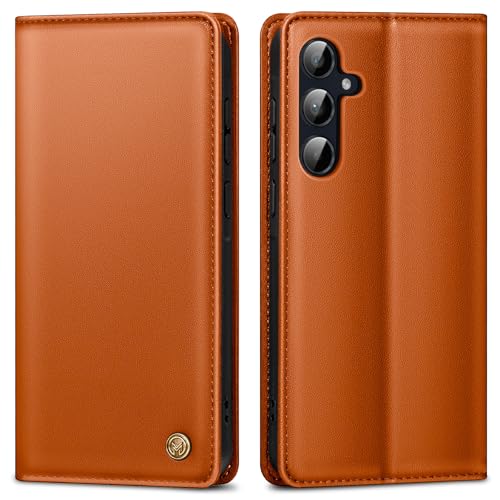 Handyhülle für Samsung Galaxy A55 Hülle,Premium Lederhülle Schutzhülle Tasche für Samsung A55 Hülle Wallet Kartenfach Standfunktion Klappbar Flip Case für Galaxy A55 Hülle,Orange Handyhülle für Samsung Galaxy A55 Hülle,Premium Lederhülle Schutzhülle Tasche für Samsung A55 Hülle Wallet Kartenfach Standfunktion Klappbar Flip Case für Galaxy A55 Hülle,Orange von AIMOYU