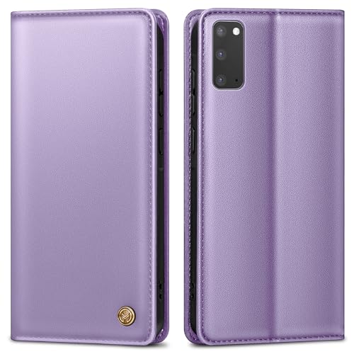 Handyhülle für Samsung Galaxy S20, Premium Lederhülle Schutztasche Mit Kartenfach, Standfunktion, Klappbar Flip Case, Lila Handyhülle für Samsung Galaxy S20, Premium Lederhülle Schutztasche Mit Kartenfach, Standfunktion, Klappbar Flip Case, Lila von AIMOYU