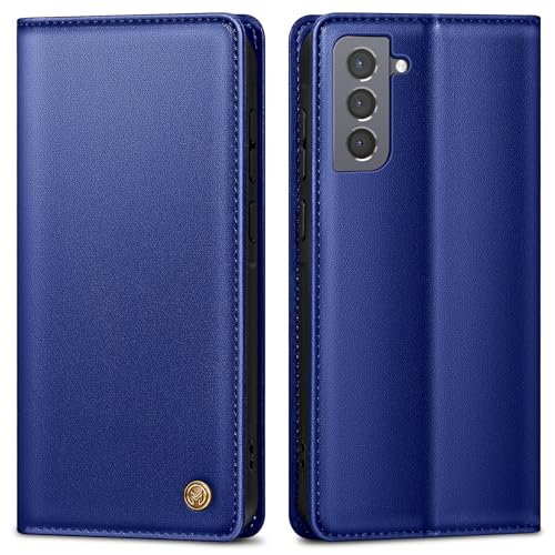 Handyhülle für Samsung Galaxy S21 Hülle,Premium Lederhülle Schutzhülle Tasche für Samsung S21 Hülle Wallet Kartenfach Standfunktion Klappbar Flip Case für Galaxy S21 Hülle,Königsblau Handyhülle für Samsung Galaxy S21 Hülle,Premium Lederhülle Schutzhülle Tasche für Samsung S21 Hülle Wallet Kartenfach Standfunktion Klappbar Flip Case für Galaxy S21 Hülle,Königsblau von AIMOYU