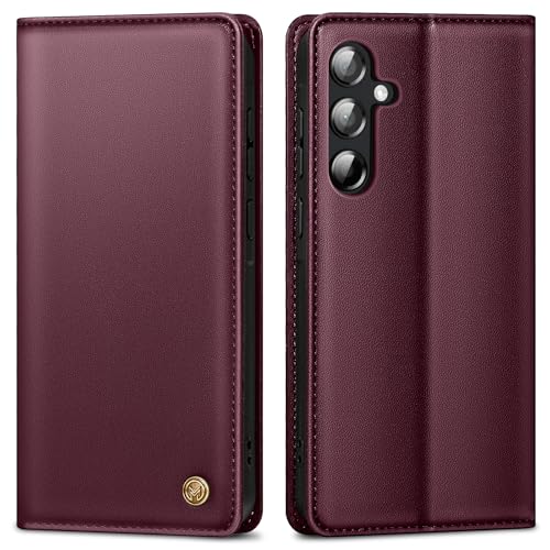 AIMOYU Handyhülle für Samsung Galaxy S24 Hülle,Premium Lederhülle Schutzhülle Tasche für Samsung S24 Hülle Wallet Kartenfach Standfunktion Klappbar Flip Case für Galaxy S24 Hülle,Weinrot AIMOYU Handyhülle für Samsung Galaxy S24 Hülle,Premium Lederhülle Schutzhülle Tasche für Samsung S24 Hülle Wallet Kartenfach Standfunktion Klappbar Flip Case für Galaxy S24 Hülle,Weinrot von AIMOYU
