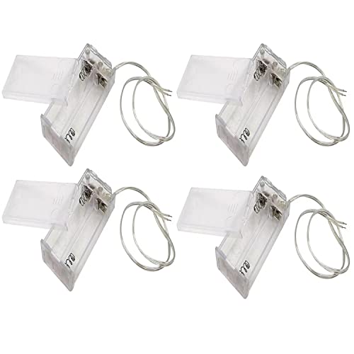 2 AA-Batteriehalter mit Schalter, 4 x 4,5 V Batteriehalter mit Schalter, 2 x 1,5 V AA-Batteriehalter mit Kabeln und Schalter für LED-Lichterkette, DIY oder Befestigung 2 AA-Batteriehalter mit Schalter, 4 x 4,5 V Batteriehalter mit Schalter, 2 x 1,5 V AA-Batteriehalter mit Kabeln und Schalter für LED-Lichterkette, DIY oder Befestigung von AIMPGSTL
