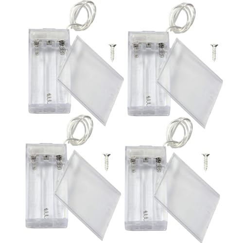 3 AA-Batteriehalter mit Schalter, 4 Stück 4,5 V Batteriehalter mit Schalter, 3 x 1,5 V AA Batteriehalter mit Kabeln und Schalter für LED-Lichterkette, DIY oder Befestigung 3 AA-Batteriehalter mit Schalter, 4 Stück 4,5 V Batteriehalter mit Schalter, 3 x 1,5 V AA Batteriehalter mit Kabeln und Schalter für LED-Lichterkette, DIY oder Befestigung von AIMPGSTL