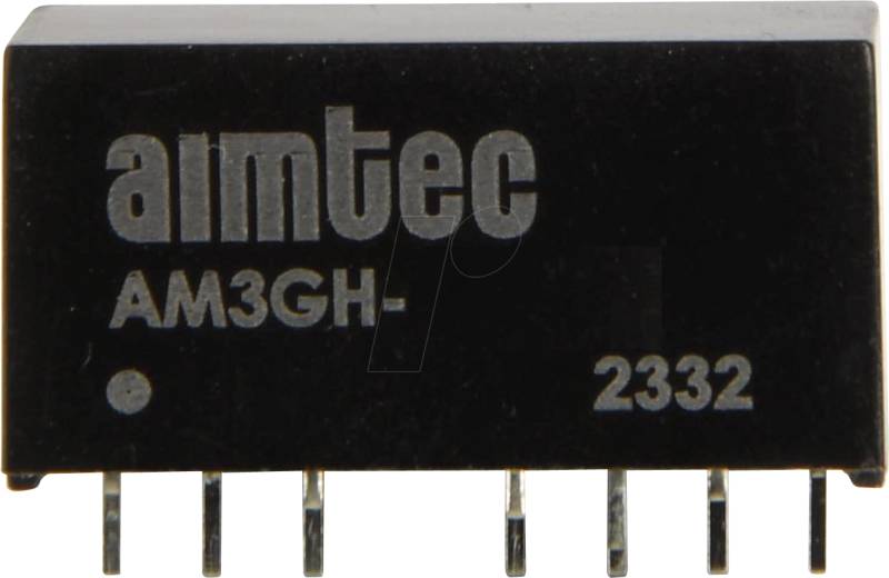 AM3GH-1205SZ - DC/DC-Wandler AM3GH, 3 W, 5 V, 600 mA, SIP 8 von AIMTEC