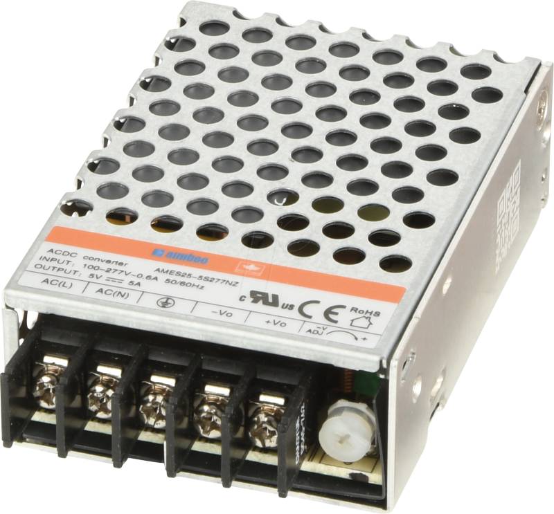 AMES25-5S277NZ - AC/DC-Wandler, 85 - 305 V AC, 5,5 V DC, 5 A, Modul von AIMTEC