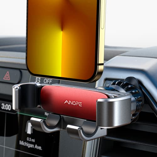AINOPE Handyhalterung Auto Lüftung, [Hakenclip-Design] Auto Handyhalter Schwerkraft kfz Handy Halterung Auto Kompatibel mit iPhone 13 Pro Max Samsung S22+ Huawei Xiaomi usw (Rosa) von AINOPE