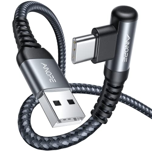 AINOPE USB C Winkel 2 Stück 1M+1M USB-C Kabel 90 Grad 2 Stück USB C Schnellladekabel kompatibel mit Galaxy von AINOPE
