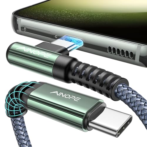AINOPE USB C kabel 60W PD 3.0 Schnellladekabel USB C auf USB C Kabel für iPhone 15 Pro Max Galaxy S23 S22 S21 A54 A34 A14 MacBook Air M2 iPad Pro 12.9 iPad Air 5/Mini 6, Pixel 7 Pro usw (1 Stück/1M) von AINOPE