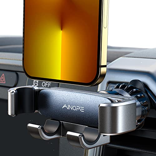 Ainope Handy-Halterung für das Auto, verbesserte Schwerkraft-Autohalterung für die Lüftungsschlitze, geeignet für iPhone SE 9 11 Pro Max Xs Max Xr X 8 7 Plus, Samsung Galaxy Note10 S20 S10 S9 LG etc. von AINOPE