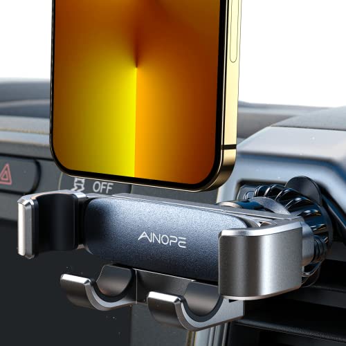 AINOPE Handyhalterung für Lüftungsschlitze, 2024, Schwerkraft-Lüftungsschlitz, KFZ-Halterung für iPhone mit neuestem Lüftungsclip, freihändige Handy-Autohalterung, passend für iPhone 15 Pro Max 14 13 von AINOPE
