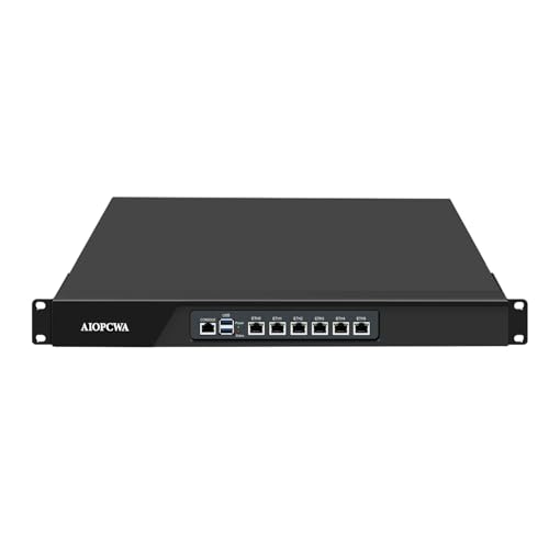 AIOPCWA 1U Firewall Appliance N305, 6 x i226-V 2.5GbE LAN Firewall Hardware VPN Router PC, DDR5 8GB RAM 128GB SSD OPNsense Hardware 19”Rackmount for Homelab Server with VGA, SIM AIOPCWA 1U Firewall Appliance N305, 6 x i226-V 2.5GbE LAN Firewall Hardware VPN Router PC, DDR5 8GB RAM 128GB SSD OPNsense Hardware 19”Rackmount for Homelab Server with VGA, SIM von AIOPCWA