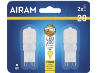 Airam LED-Glühbirne opal G9 Glühbirne 200 lm 2er-Pack Airam LED-Glühbirne opal G9 Glühbirne 200 lm 2er-Pack von AIRAM