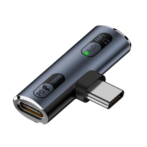 AIRHSKWI 2-in-1-Kopfhörer-Adapter, USB C auf Kopfhörer, Ladeadapter für Handy, Tablet AIRHSKWI 2-in-1-Kopfhörer-Adapter, USB C auf Kopfhörer, Ladeadapter für Handy, Tablet von AIRHSKWI