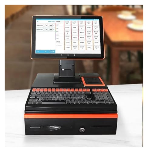 Registrierkasse, POS-Computer Fabrik POS-System Registrierkasse, Terminal Touch Desktop Restaurant Supermarkt Hotel POS-PC(Orange J1800) von AIRYSSFU