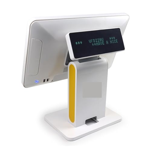 Registrierkasse, POS System 15.6 "Touch Screen Kassen Mit VFD Display(dual Linien 40 Zeichen) for Retaiers Restaurant Hotel(4G 64G J1900) von AIRYSSFU