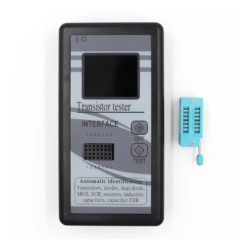 Widerstandstester, M328 Multi-F Transistor Tester 128 * 160 Farbe Bildschirm Grafik Display Diode Widerstand Induktivität Kapazität MOSFET ESR LCR Meter(Noir) von AIRYSSFU