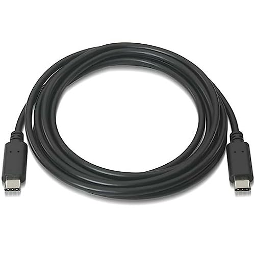 AISENS A107 – 0056 – Kabel USB 2.0 (3 A, 1 m, für Telefon Handy und Tablet) schwarz von AISENS