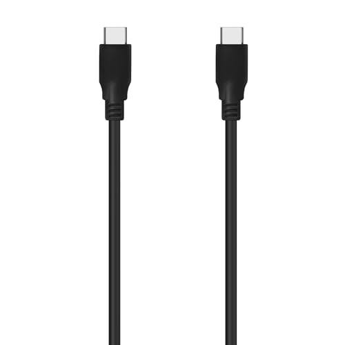AISENS - A107-0701 - USB 3.2 Gen2X2 Kabel 20Gbps 8K@30Hz 5A 100W E-Marker, Typ USB-C/M-USB-C/M, Schwarz, 0,6M von AISENS