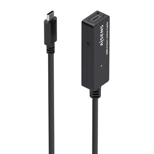 AISENS - A107-0870 Verlängerungskabel USB 3.2 Gen1X1 mit Verstärker, USB-C/M-USB-C/H, Schwarz, 10 m AISENS - A107-0870 Verlängerungskabel USB 3.2 Gen1X1 mit Verstärker, USB-C/M-USB-C/H, Schwarz, 10 m von AISENS