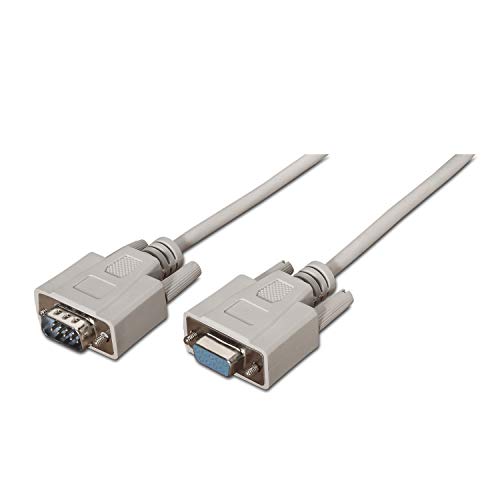 AISENS A112-0065 - RS232-Kabel 1,8 m für Kommunikationsgeräte mit Serienanschluss, Beige von AISENS