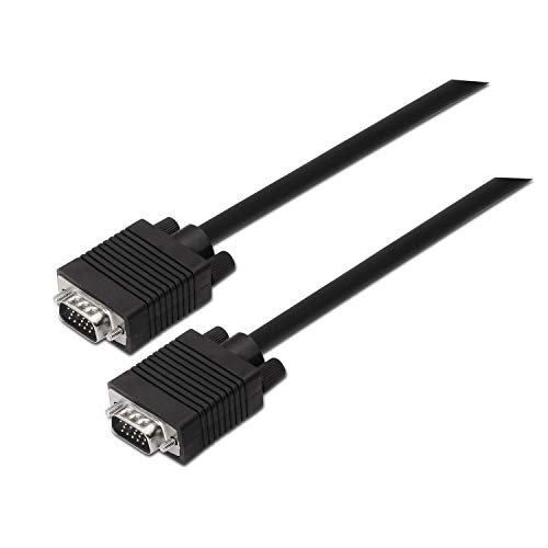AISENS A113 – 0069 – SVGA (HDB15/macho-hdb15/männlich, 3 m, Kabel für Monitor/TV/Projektor) schwarz von AISENS