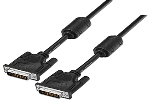 AISENS A117-0089 DVI 24+1 Kabel mit Ferrit, 1,8 m, unterstützt Auflösungen von 2560 x 1600, Schwarz von AISENS