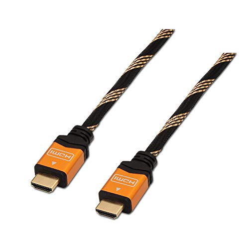 AISENS A119 – 0107 – High Speed HDMI Kabel (1.8 m, 3D und Ethernet, geeignet für Full HD/Ultra HD/HD Ready/3d/1080p/2160p) schwarz von AISENS