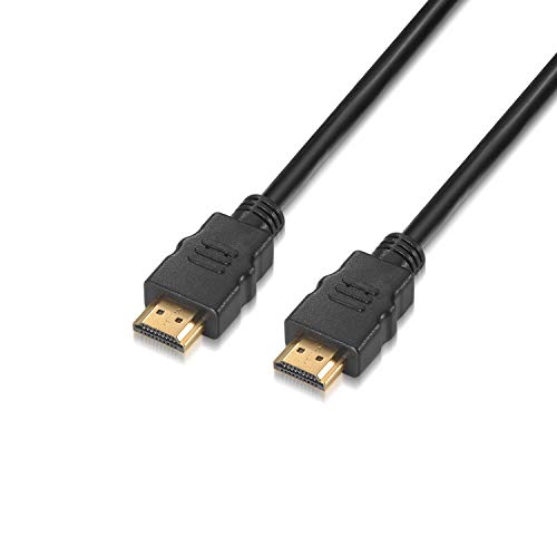 AISENS A120 – 0118 – High Speed HDMI 2.0 Kabel mit Ethernet (0,5 m, HDR, 60 Hz, 18 Gbps, 4 K Ultra HD, für Display/TV) schwarz von AISENS