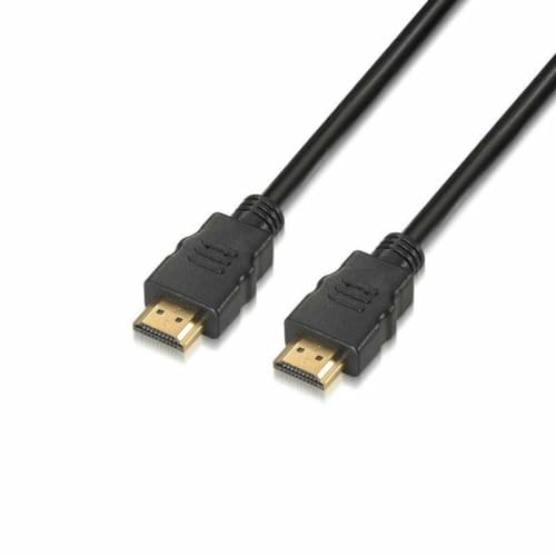 AISENS A120 – 0119 – 1 m HDMI 2.0 Kabel (4 K, HDR, 60 Hz, High Speed mit Ethernet, 18 Gbps, Ultra HD) schwarz von AISENS