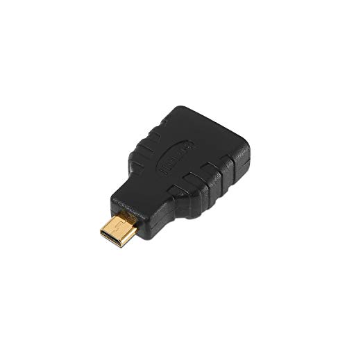 AISENS A121-0125 Micro HDMI Adapter für Tablet oder Digitalkamera, Schwarz von AISENS