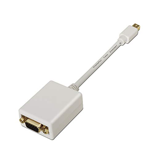 AISENS - Mini-DP-zu-SVGA-Wandler, MDP/M-Svga/H, Weiß, 15 cm von AISENS