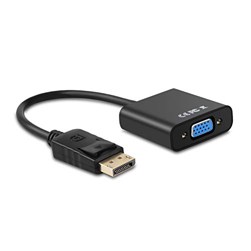 AISENS A125-0367 Displayport zu sVGA Konverter, dp männlich auf SVGA weiblich, Schwarz, 15 cm von AISENS