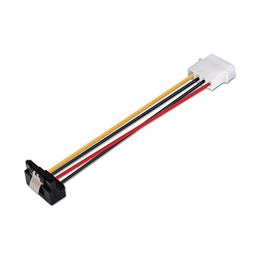 AISENS A131 – 0163 – Kabel gewinkelt mit Verankerungen 16 cm (4Pin/m-sata) schwarz von AISENS