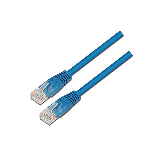 AISENS A135 – 0243 – Brauseschlauch RJ45-Patchkabel (2 m, 10/100/1000 Mbit/s, Switch/Router/Modem/Patchpanel/Patchfeld/Access Point/Champs-) blau von AISENS