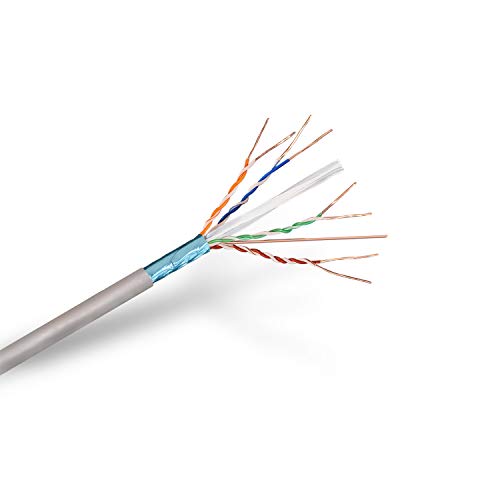 AISENS A136-0281 Netzwerkkabel RJ45 FTP starr (100 m Spule für die Installation), Grau von AISENS