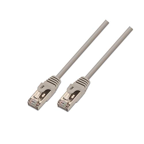 AISENS A137 – 0285 – Brauseschlauch RJ45 Netzwerkkabel (Flexibles Kabel, 3 m, doppelt geschirmt, 10/100/1000 Mbit/s, Switch/Router/Modem/Access Point) grau von AISENS