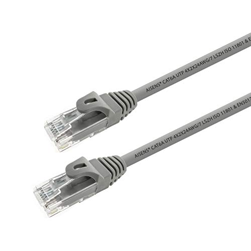 AISENS RJ45 UTP CAT6A 1M grau A145-0326 von AISENS