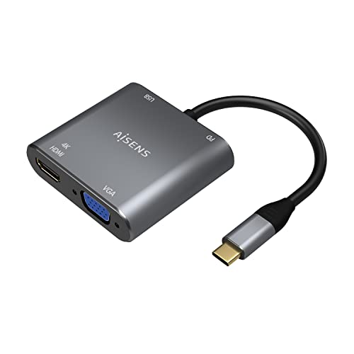 AISENS ADAPTADOR USB TYP-C A109-0626 HDMI HEMBRA VGA HEMBRA USB TIPO-C Macho USB HEMBRA USB Typo-C HEMBRA von AISENS