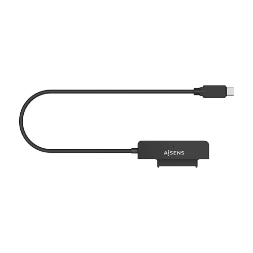 AISENS - ASE-25C04B - SATA A USB-C USB 3.0/Usb3.1 Gen1 Adapter für 2,5-Zoll-Festplatten, Schwarz AISENS - ASE-25C04B - SATA A USB-C USB 3.0/Usb3.1 Gen1 Adapter für 2,5-Zoll-Festplatten, Schwarz von AISENS