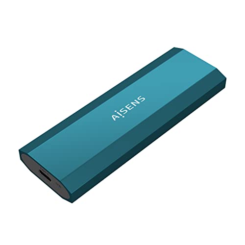 AISENS - ASM2-019BLU - Externes Gehäuse für M.2 SSD SATA/NVME A USB 3.2 GEN2, Blau von AISENS