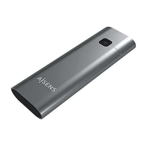 AISENS - ASM2-021GR - Externes Gehäuse für M.2 SSD NVME A USB3.2 GEN2, Grau von AISENS