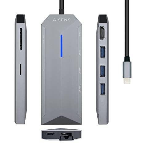 AISENS Docking USB-C 3.2 Multipuerto Gris AISENS Docking USB-C 3.2 Multipuerto Gris von AISENS