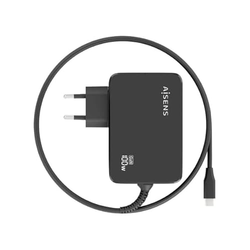 CARGADOR AISENS GAN 100W PD3.0 1XUSB-C 1.8M Negro von AISENS