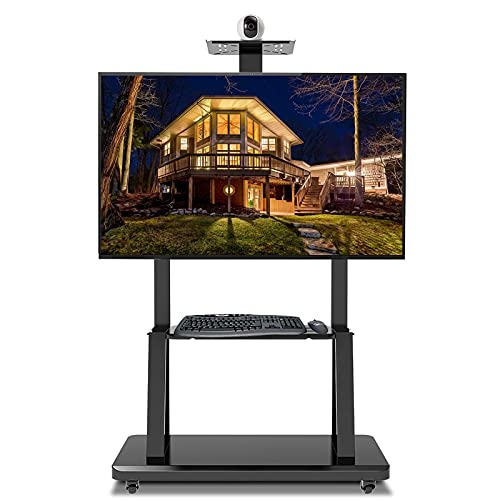Bodenrollender/mobiler TV-Wagen auf Rädern für 55+ Zoll Fernseher, robuste Universal-TV-Ständerhalterung mit Kameraablage, Unternehmen/Konferenzraum/Schule Bodenrollender/mobiler TV-Wagen auf Rädern für 55+ Zoll Fernseher, robuste Universal-TV-Ständerhalterung mit Kameraablage, Unternehmen/Konferenzraum/Schule von AISNXOQI