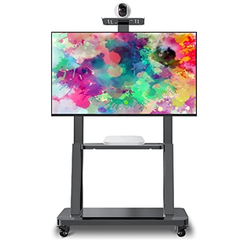 Höhenverstellbare Mobile TV-Ständer für Flachbildschirme mit Rädern, passend für 40-75-Zoll-Fernseher, robuster rollender TV-Wagen mit AV-Regal und Stauraum, platzsparend Höhenverstellbare Mobile TV-Ständer für Flachbildschirme mit Rädern, passend für 40-75-Zoll-Fernseher, robuster rollender TV-Wagen mit AV-Regal und Stauraum, platzsparend von AISNXOQI