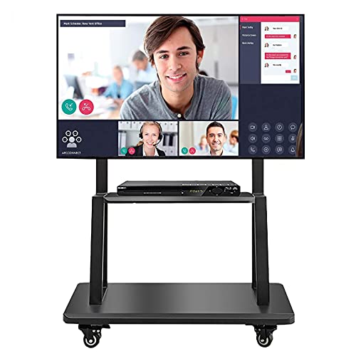 Hoher TV-Ständer für Schlafzimmer mit Stauraum, passend für 50 55 60 65 70 75 Zoll LED-LCD-Bildschirme, freistehender rollender TV-Wagen auf Rädern, höhenverstellbarer TV-Bodenständer Hoher TV-Ständer für Schlafzimmer mit Stauraum, passend für 50 55 60 65 70 75 Zoll LED-LCD-Bildschirme, freistehender rollender TV-Wagen auf Rädern, höhenverstellbarer TV-Bodenständer von AISNXOQI