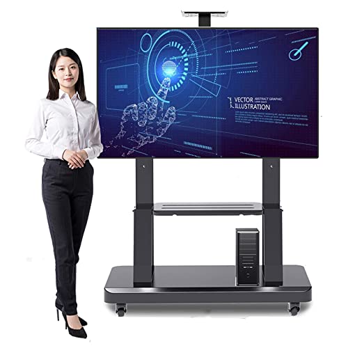 Robuster, universeller, rollender TV-Wagen für die meisten 75/70/65/60/55/50-Zoll-Fernseher, aufrechter mobiler TV-Bodenständer mit Ablagefach für Empfangsräume Robuster, universeller, rollender TV-Wagen für die meisten 75/70/65/60/55/50-Zoll-Fernseher, aufrechter mobiler TV-Bodenständer mit Ablagefach für Empfangsräume von AISNXOQI