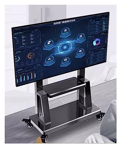 Robuster rollender TV-Ständer für 55 50 60 65 70 75 Zoll Fernseher, mobiler TV-Wagen mit feststellbaren Rädern, universelle TV-Ständer für Schlafzimmer/Lobbys/Büros Robuster rollender TV-Ständer für 55 50 60 65 70 75 Zoll Fernseher, mobiler TV-Wagen mit feststellbaren Rädern, universelle TV-Ständer für Schlafzimmer/Lobbys/Büros von AISNXOQI